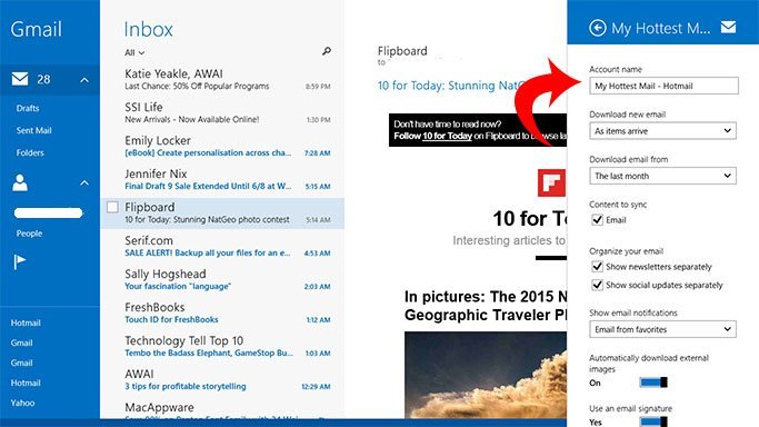 Modifier les paramètres de synchronisation et de téléchargement des images
