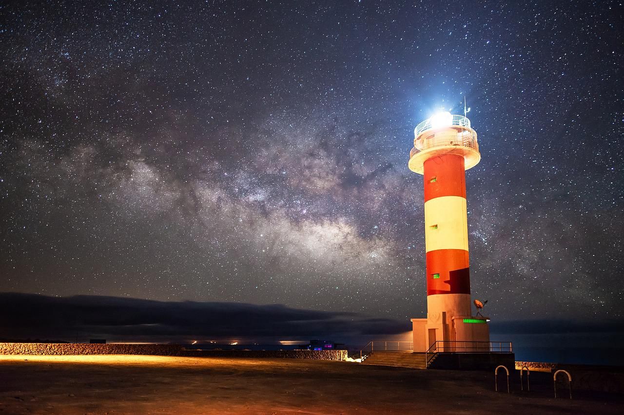 Lighthouse at night