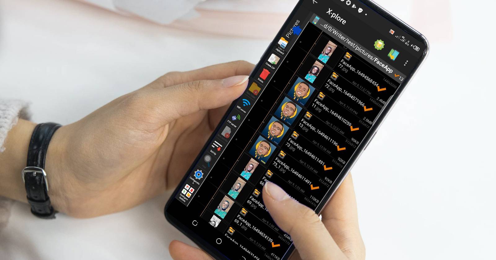 Организация файлов на Android через X-plore