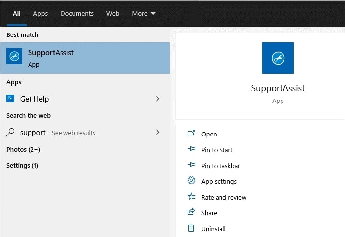 SupportAssist: настройки плановых проверок