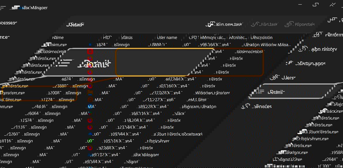 Выбор вкладки 