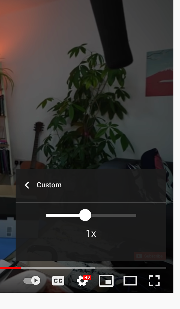 Регулятор пользовательской скорости воспроизведения