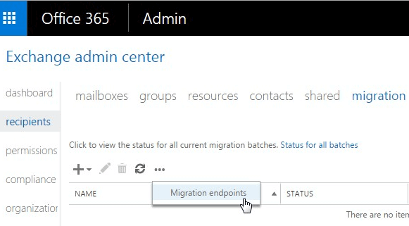 Migration endpoints
