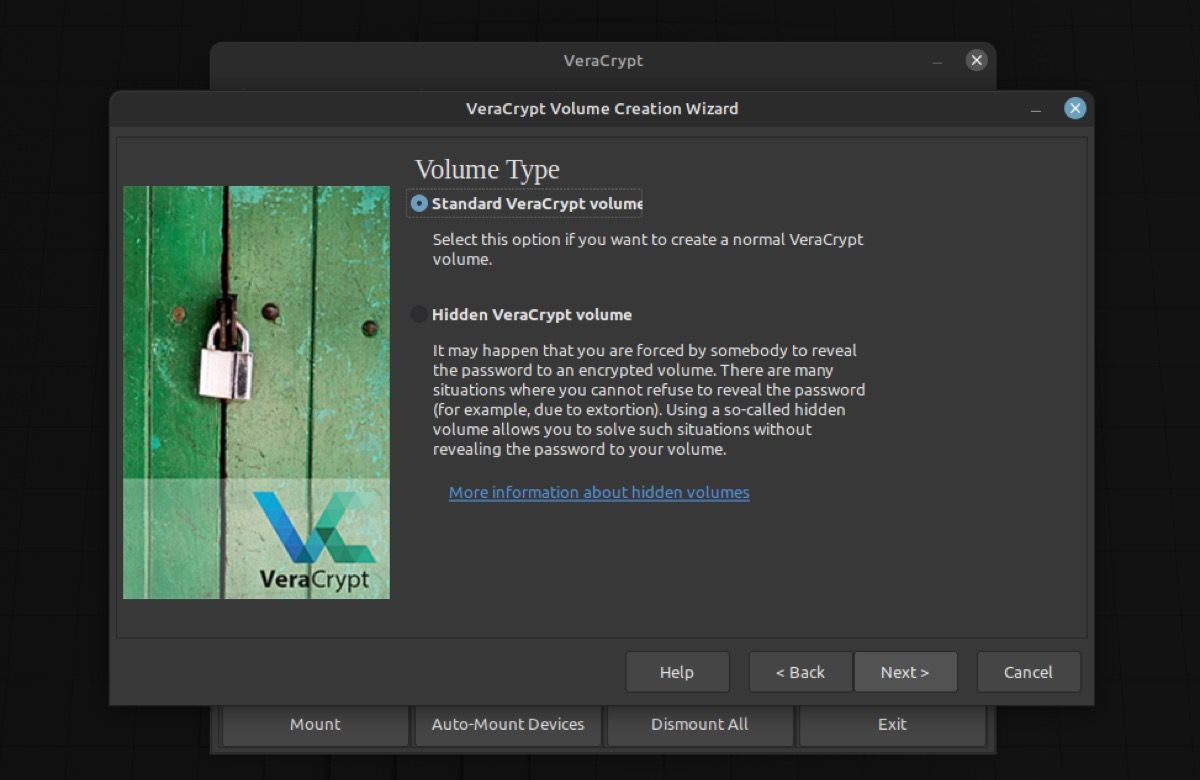 тип тома veracrypt