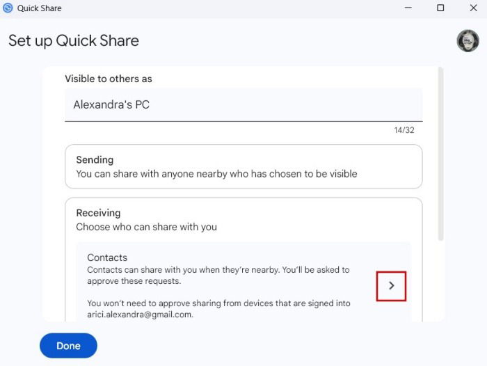 Quick Share Android Pc Setting Up