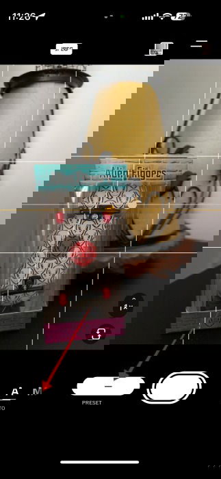 Нажатие на кнопку Preset в Capture для выбора пресета