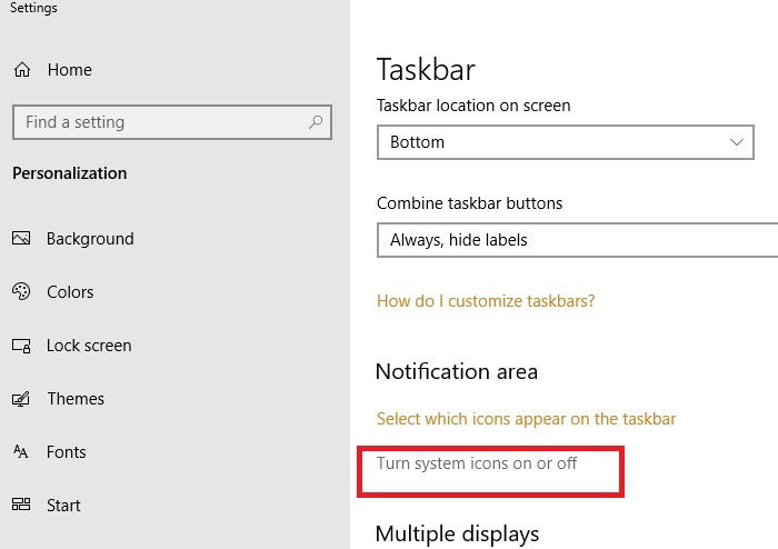 Включение Meet Now в системных значках