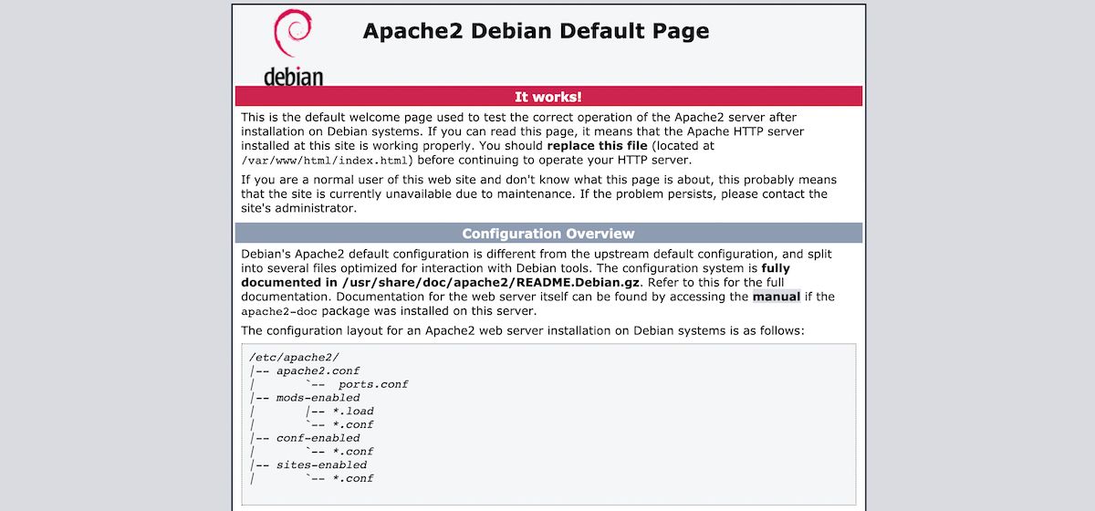 Страница по умолчанию Apache