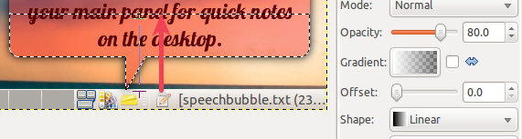Применение линейного градиента от белого к прозрачному для свечения