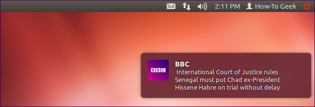Уведомление рабочего стола от веб‑приложения BBC News