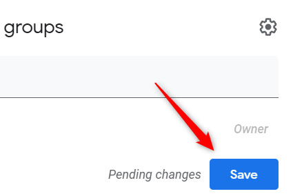 Подтвердите изменения и нажмите «Сохранить»