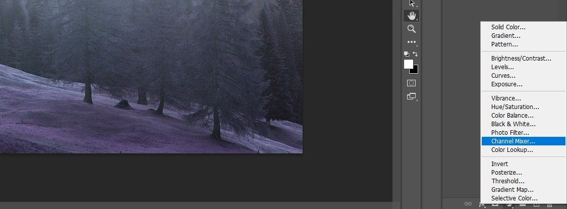 Создание Channel Mixer