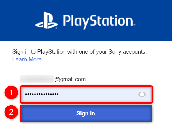 Введите пароль и нажмите «Sign In».