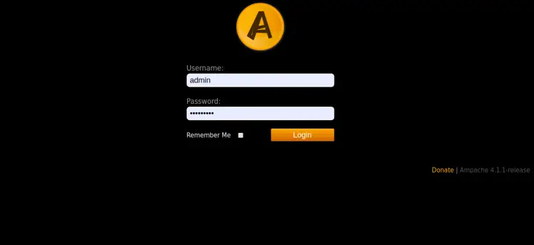 Вход администратора