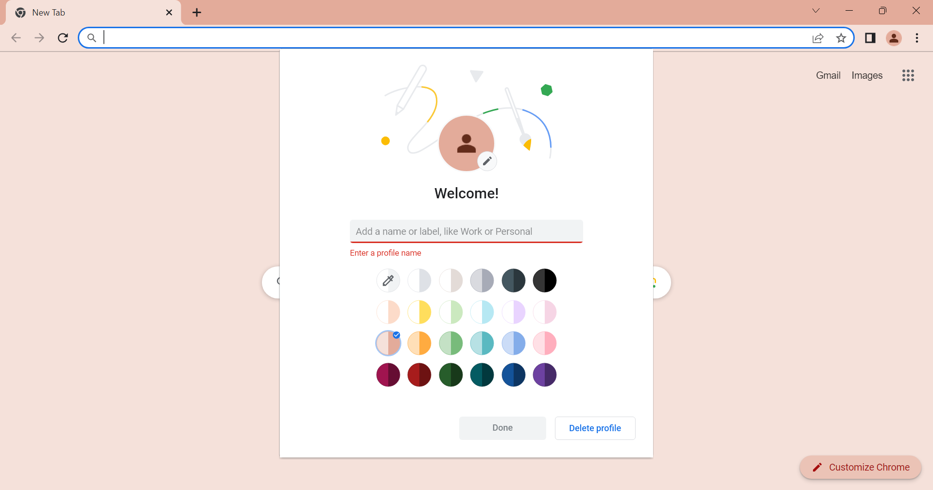 new profile to fix http error 431