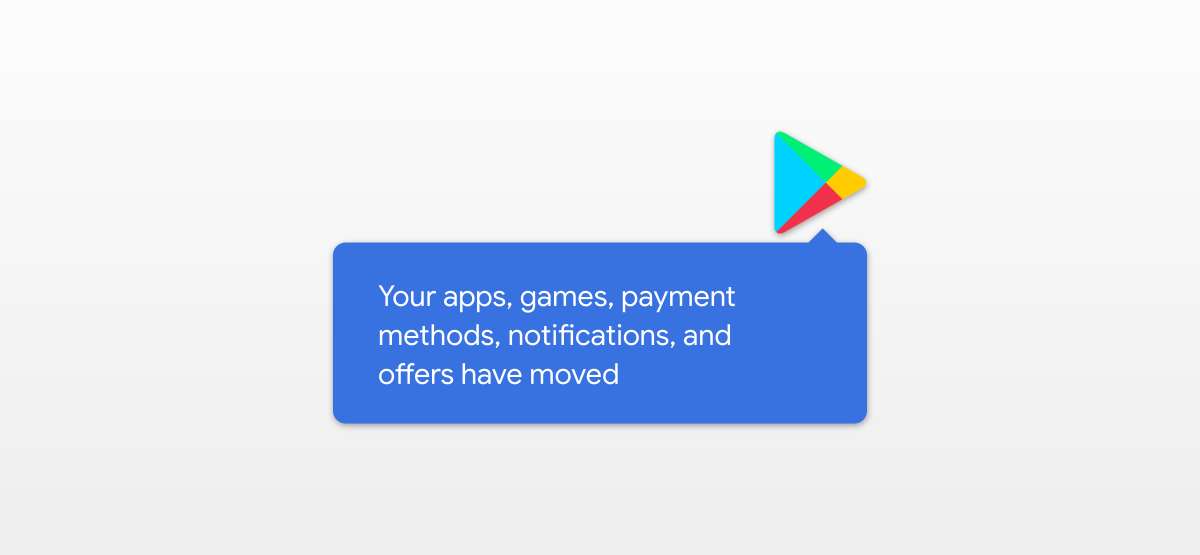 Где меню в Google Play после обновления