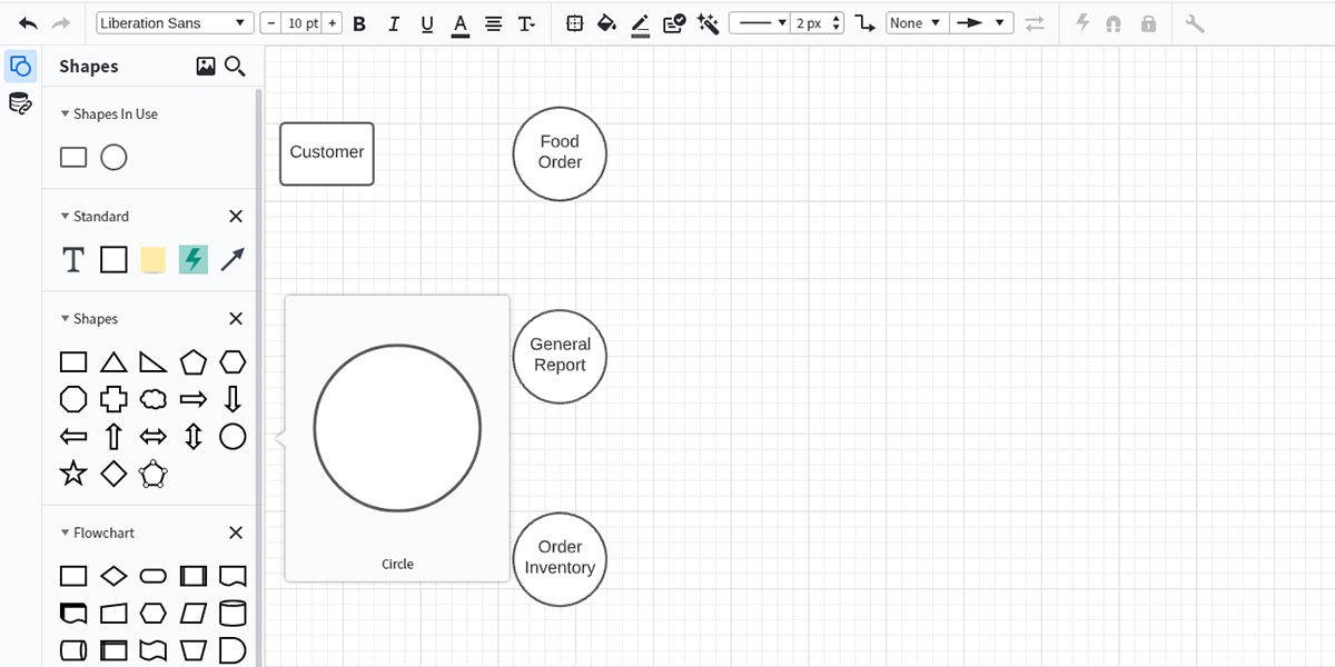 Добавление процессов в DFD