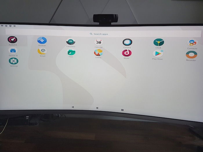 Открытие меню приложений в Android