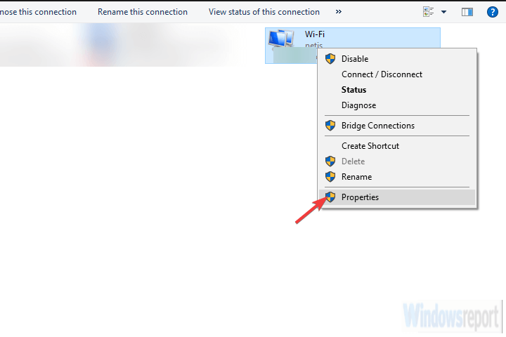 Свойства сетевого адаптера в Windows