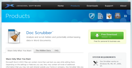 Как очистить метаданные в Word
