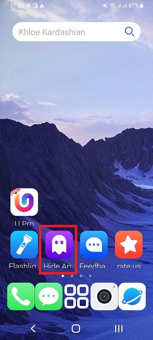 Меню скрытия приложений в ULauncherLite