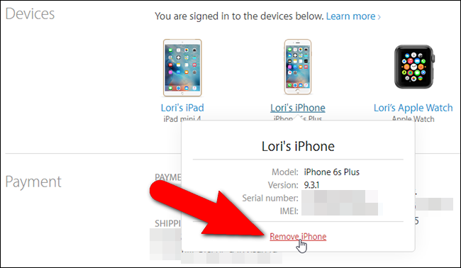 Удаление доверенного iPhone
