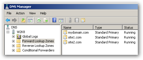 Экспорт записей DNS Windows Server в HTML