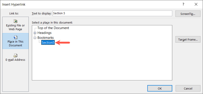 Выбранная закладка