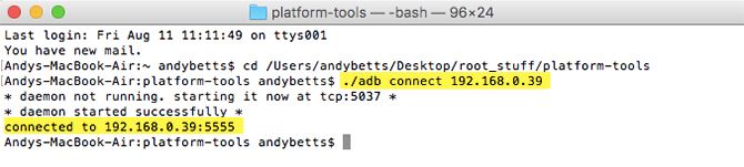 Подключение к Fire TV через ADB