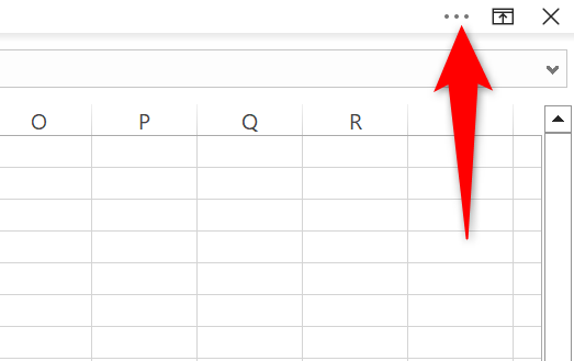 Select the three dots at the top-right corner.