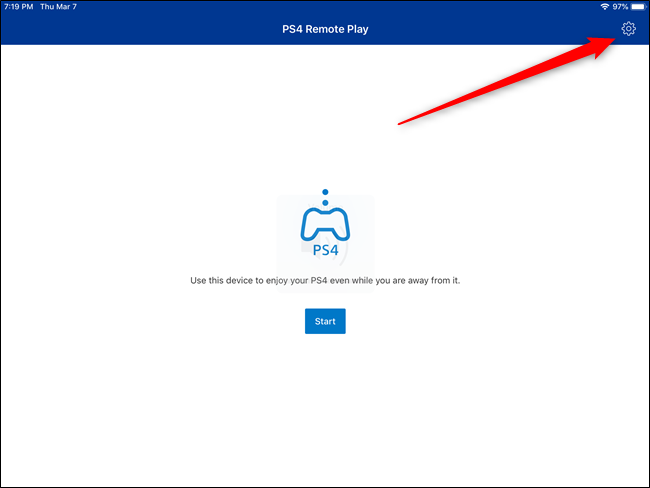 PS4 Remote Play on iPad