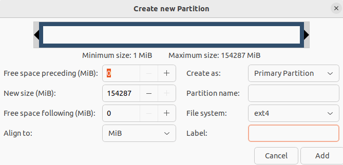 Ubuntuhome Newpartition