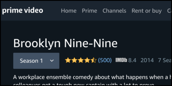 Баннер Amazon Prime Video с обложкой сериала