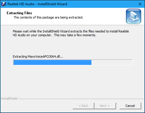 Окно обновления драйвера в Windows