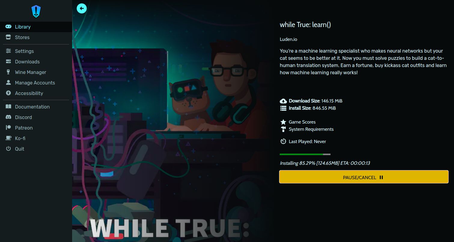 установка игры через heroic