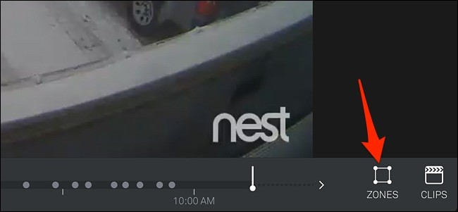 Создание зон активности (Activity Zones) в веб-интерфейсе Nest