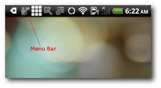 Меню SmartBar в Google Play