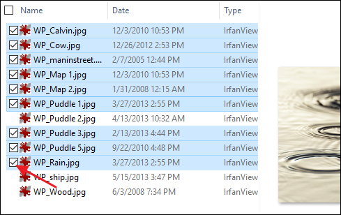 Примеры использования флажков для массовых действий