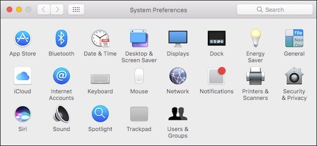 Изменение вида Системных настроек macOS