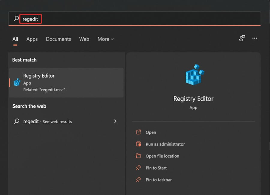 Редактор реестра Windows