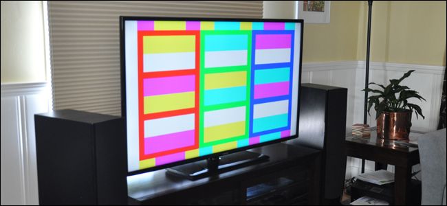 Паттерн калибровки на экране телевизора