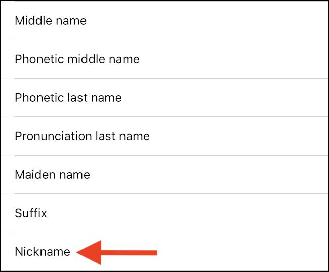 Tap nickname