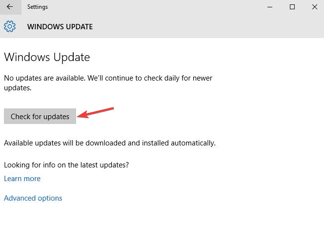 Процесс проверки обновлений Windows
