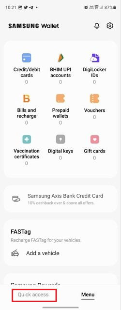 Как использовать быстрый доступ Samsung Pass.