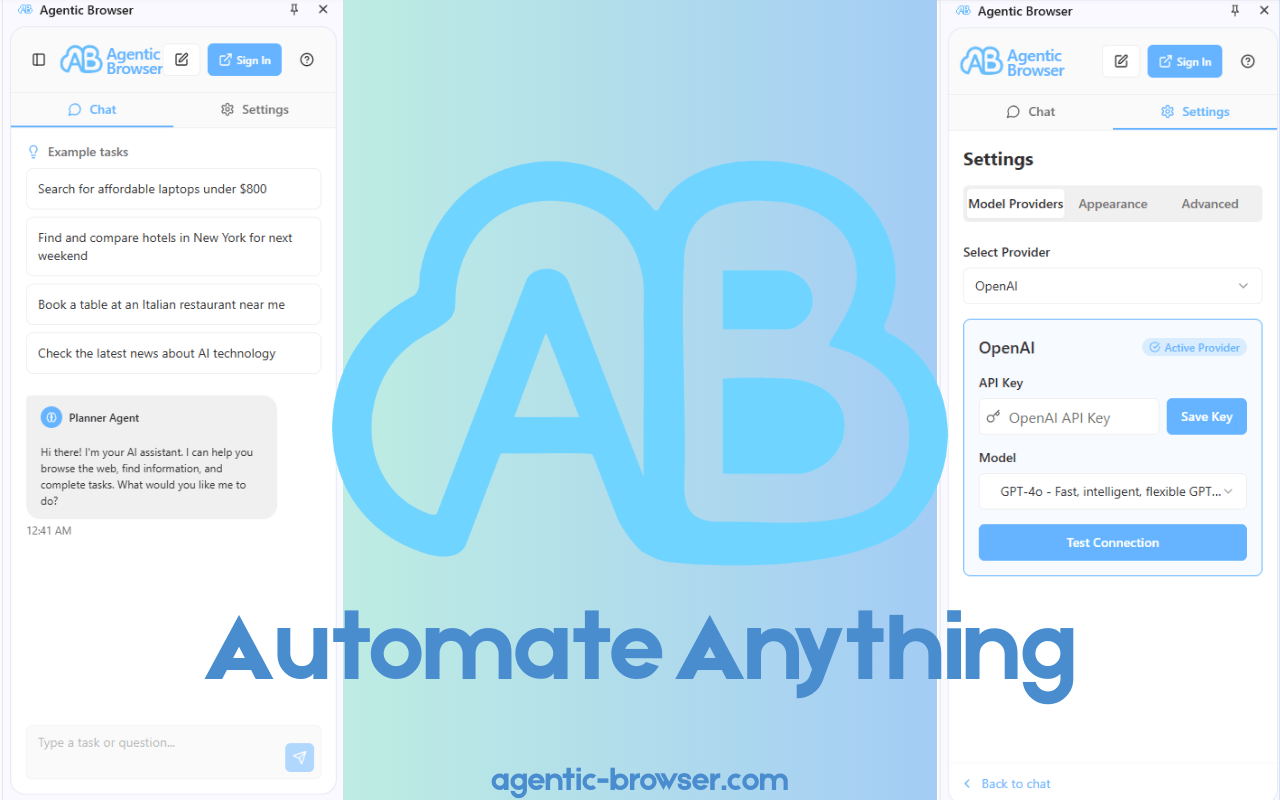 Agentic Browser - AI Powered Web Automation Agent