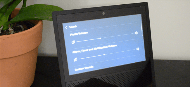 Ползунки громкости для разных типов звуков на Echo Show
