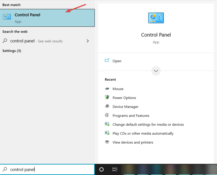 Поле Поиск в Windows