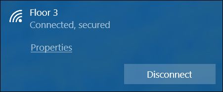 Успешное подключение к Wi‑Fi в Windows 10