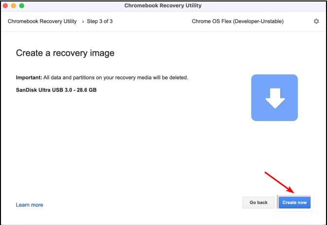 Процесс создания загрузочной USB‑флешки с Chrome OS Flex