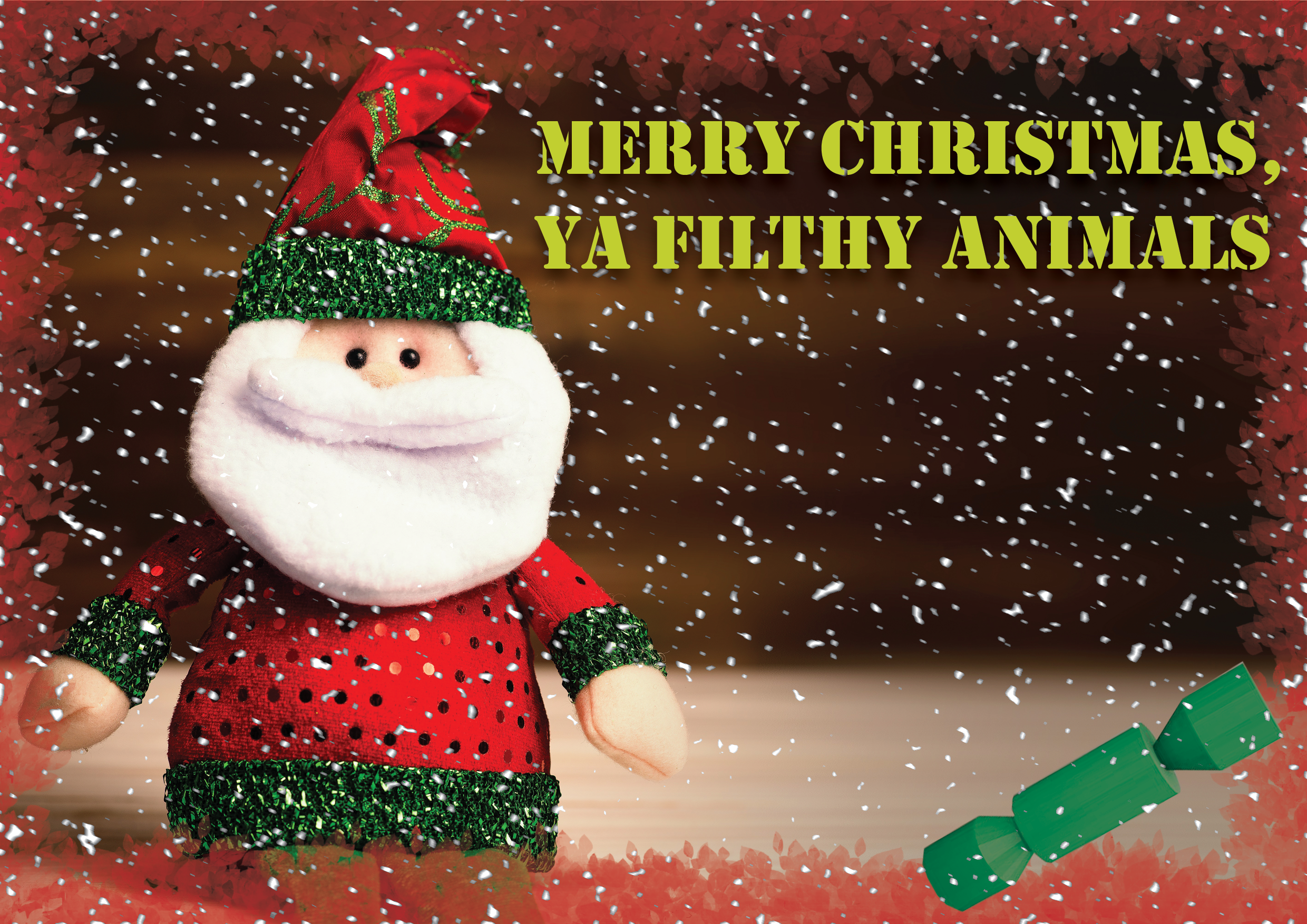 Готовая открытка, сделанная в Photoshop